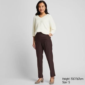 NWT Uniqlo EZ Ankle Pants in Wine